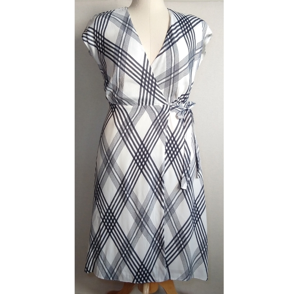 Joie Bethwyn B Porcelain Plaid Dress - Picture 3 of 13